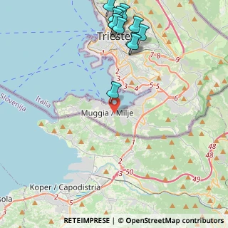 Mappa Via dei Calafati, 34015 Muggia TS, Italia (5.43769)