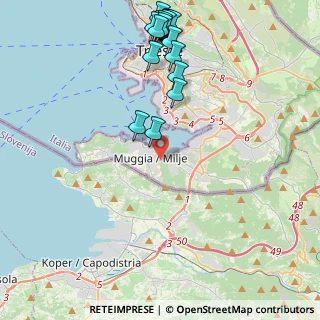 Mappa Via dei Calafati, 34015 Muggia TS, Italia (5.24526)