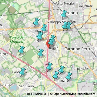 Mappa Via Monfalcone, 21040 Origgio VA, Italia (1.9775)