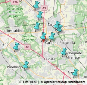 Mappa Via Monfalcone, 21040 Origgio VA, Italia (3.95636)