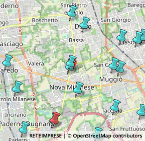 Mappa Via Gianna Beretta Molla, 20834 Nova Milanese MB, Italia (2.83667)