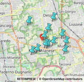 Mappa Via Gianna Beretta Molla, 20834 Nova Milanese MB, Italia (1.38917)