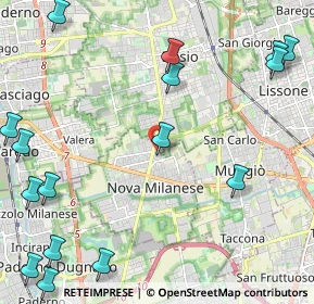 Mappa Via Gianna Beretta Molla, 20834 Nova Milanese MB, Italia (3.15313)