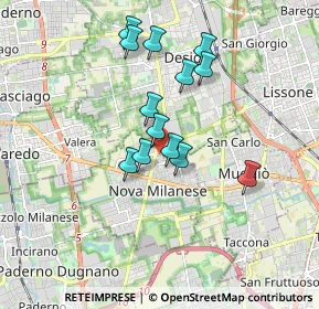 Mappa Via Gianna Beretta Molla, 20834 Nova Milanese MB, Italia (1.47385)