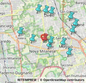 Mappa Via Gianna Beretta Molla, 20834 Nova Milanese MB, Italia (1.95462)