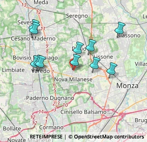 Mappa Via Gianna Beretta Molla, 20834 Nova Milanese MB, Italia (3.51182)