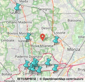 Mappa Via Gianna Beretta Molla, 20834 Nova Milanese MB, Italia (5.37727)