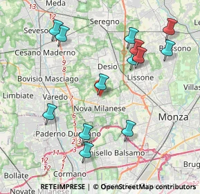 Mappa Via Gianna Beretta Molla, 20834 Nova Milanese MB, Italia (4.29692)