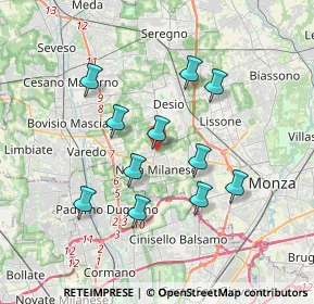 Mappa Via Gianna Beretta Molla, 20834 Nova Milanese MB, Italia (3.23273)