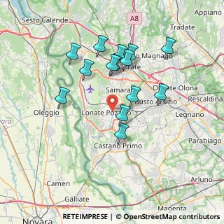 Mappa Via Padre Luigi Rosa, 21015 Lonate Pozzolo VA, Italia (6.64071)
