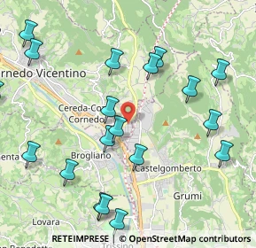 Mappa Via Mario Sbicego, 36073 Cornedo Vicentino VI, Italia (2.519)