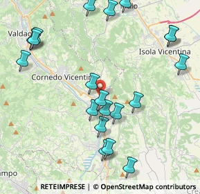 Mappa Via Mario Sbicego, 36073 Cornedo Vicentino VI, Italia (4.7325)