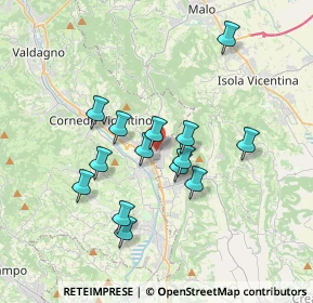 Mappa Via Mario Sbicego, 36073 Cornedo Vicentino VI, Italia (3.03143)