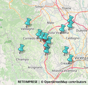 Mappa Via Mario Sbicego, 36073 Cornedo Vicentino VI, Italia (5.95846)