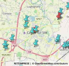 Mappa Via Podgora, 31032 Casale sul Sile TV, Italia (3.012)