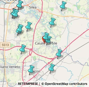 Mappa Via Podgora, 31032 Casale sul Sile TV, Italia (4.87688)