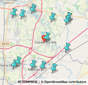 Mappa Via Podgora, 31032 Casale sul Sile TV, Italia (5.12071)