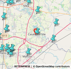 Mappa Via Podgora, 31032 Casale sul Sile TV, Italia (6.551)