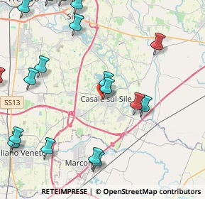 Mappa Via Podgora, 31032 Casale sul Sile TV, Italia (5.7805)