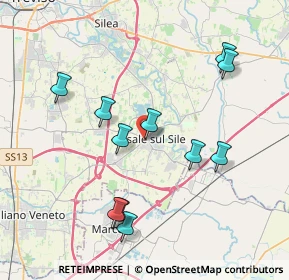 Mappa Via Podgora, 31032 Casale sul Sile TV, Italia (3.90545)