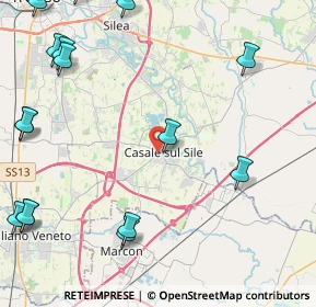 Mappa Via Podgora, 31032 Casale sul Sile TV, Italia (6.954)