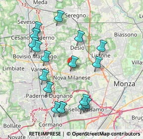 Mappa Via Pessi, 20834 Nova milanese MB, Italia (4.125)
