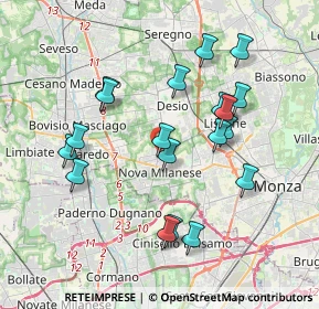 Mappa Via Pessi, 20834 Nova milanese MB, Italia (3.65474)