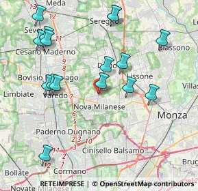 Mappa Via Pessi, 20834 Nova milanese MB, Italia (4.36563)