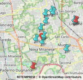 Mappa Via Pessi, 20834 Nova milanese MB, Italia (1.99308)