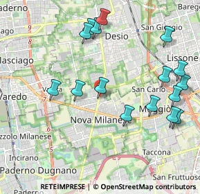 Mappa Via Pessi, 20834 Nova milanese MB, Italia (2.26125)