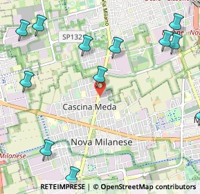 Mappa Via Pessi, 20834 Nova milanese MB, Italia (1.44167)