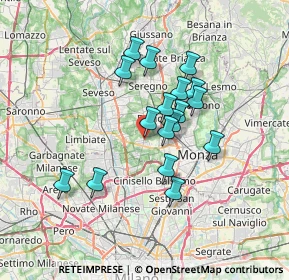 Mappa Via Pessi, 20834 Nova milanese MB, Italia (5.56412)