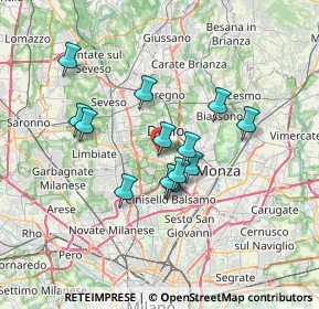 Mappa Via Pessi, 20834 Nova milanese MB, Italia (5.61231)