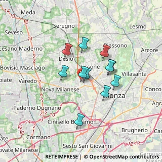 Mappa Via L. Galvani, 20835 Muggiò MB, Italia (2.64545)