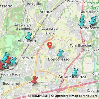 Mappa Cascina Bagordo, 20863 Concorezzo MB, Italia (3.61313)