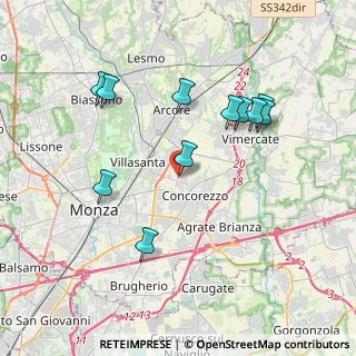 Mappa Cascina Bagordo, 20863 Concorezzo MB, Italia (3.76545)