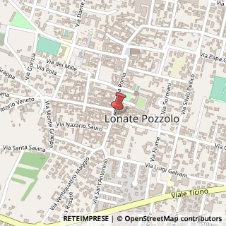 Mappa Piazza Mazzini Giuseppe, 2, 21015 Lonate Pozzolo, Varese (Lombardia)