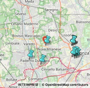 Mappa Via Montefiorino, 20834 Nova Milanese MB, Italia (4.4475)