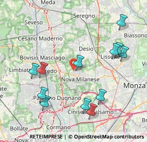 Mappa Via Montefiorino, 20834 Nova Milanese MB, Italia (4.4575)