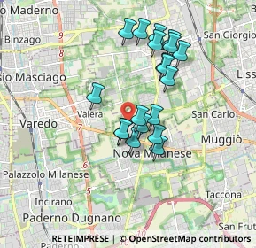 Mappa Via Montefiorino, 20834 Nova Milanese MB, Italia (1.4945)