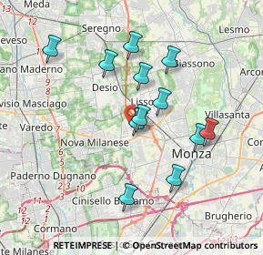 Mappa Via Alessandro Volta, 20835 Muggiò MB, Italia (3.32417)