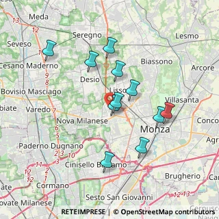 Mappa Via Alessandro Volta, 20835 Muggiò MB, Italia (3.29182)
