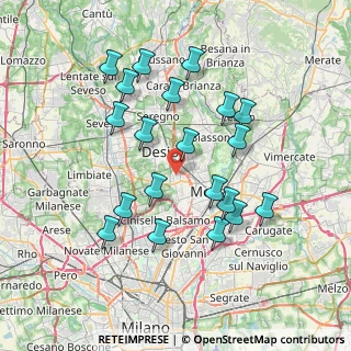 Mappa Via Alessandro Volta, 20835 Muggiò MB, Italia (7.1975)