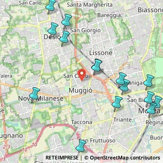 Mappa Via Alessandro Volta, 20835 Muggiò MB, Italia (2.77667)