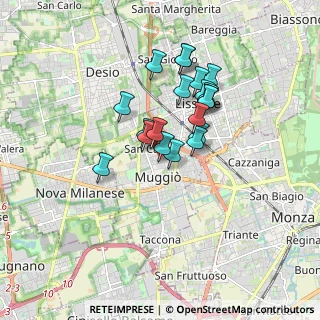 Mappa Via Alessandro Volta, 20835 Muggiò MB, Italia (1.345)