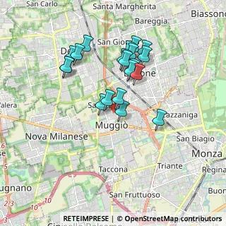 Mappa Via Alessandro Volta, 20835 Muggiò MB, Italia (1.6075)