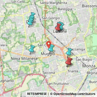 Mappa Via Alessandro Volta, 20835 Muggiò MB, Italia (1.94417)