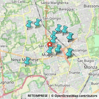 Mappa Via Alessandro Volta, 20835 Muggiò MB, Italia (1.47786)