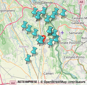 Mappa Via Marconi Guglielmo, 28047 Oleggio NO, Italia (6.1925)