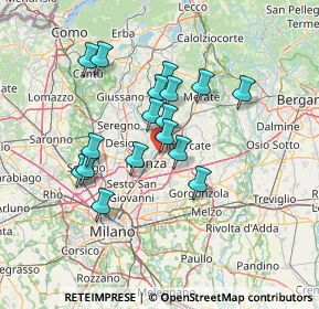 Mappa Viale Enrico Mattei, 20863 Villasanta MB, Italia (11.5)